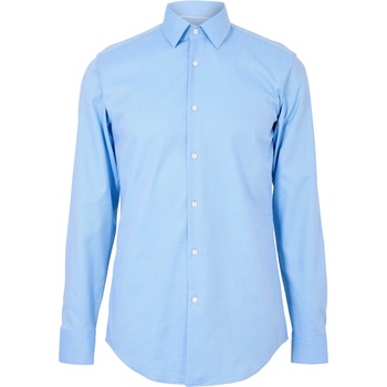 HUGO BOSS Риза с дълъг ръкав Boss Mens BOSS BLACK Kent Long Sleeve Buttoned Shirt - Light Blue 450