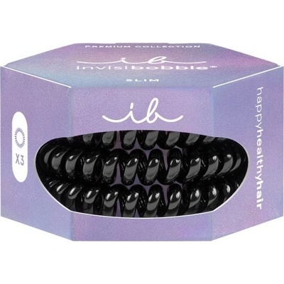 Invisibobble SLIM PREMIUM True Black 3ks