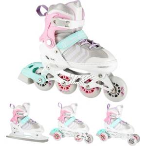 NILS Extreme NH18192 4in1 White/Pink Ролери