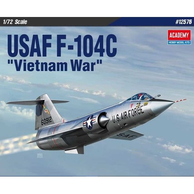 ACADEMY Model Kit letadlo 12576 USAF F-104C Vietnam War 1:72
