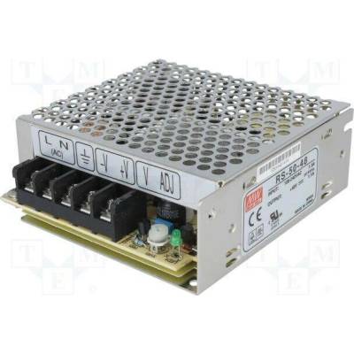 MEAN WELL RS-50-48 Napájecí zdroj: spínaný; k vestavbě,modulový; 50W; 48VDC; 1,1A