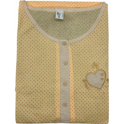 noční košile s krátkým rukávem Ness žlutá