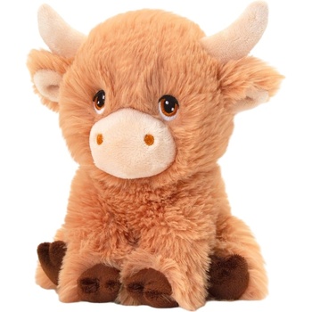 Keel Toys Плюшена играчка Keel Toys Keeleco - Кафява рунтава крава, 25 cm (SE1778)