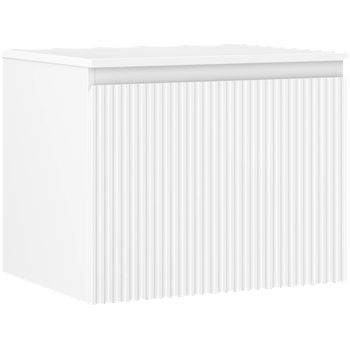 Mexen Rivel шкаф за баня под умивалник 60 см с плот, 1 чекмедже, набразден, бял мат - 91A20-06047-1-BFC01 (91A20-06047-1-BFC01)