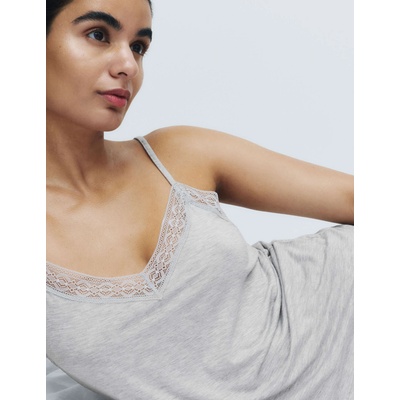 Marks & Spencer Сет от кратки потници с дантелен кант Marks & Spencer сива Marks & Spencer | Siv | ЖЕНИ | L