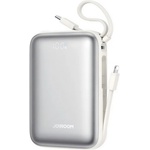 JOYROOM Mini аварийно зарядно устройство с Type-C конектор, 20000mAh, LED дисплей + кабел Type-C/Lightning, БЯЛ (JR-PBF29-WHT)