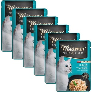 Miamor Feine Filets in Sauce пиле и риба тон 6 x 100 г