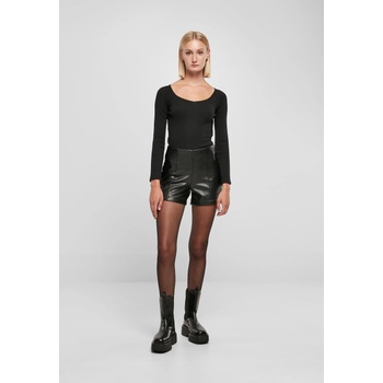 Urban Classics Дамски кожени къси панталони в черен цвят Urban Classics Ladies Leather ShortsUB-TB5485-00007 - Черен, размер 4XL