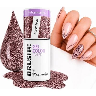BRUSH UP! by Maxineczka Hybridní lak na nehty 5g - Blink Pink