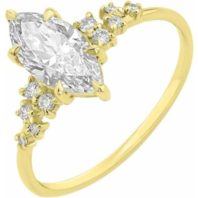 Eppi Zásnubní prsten s 2.33ct IGI certifikovaným marquise lab grown diamantem Joanna R50586