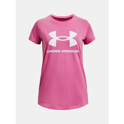 Under Armour UA G SPportstyle Logo SS Тениска детски Under Armour | Rozov | Момичешки | 128