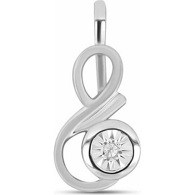 Nefertitis Přívěsek stříbrný s broušeným diamantem 017315 DIA NF55896