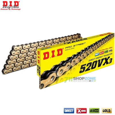 D.I.D Reťaz 520VX3 G&B 118