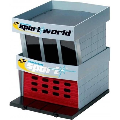 Budova pro autodráhu SCALEXTRIC C8321 Pit Garage Plastic