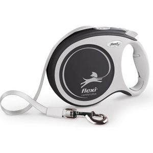 flexi Автоматичен повод Flexi COMFORT PLUS L ЛЕНТА - Антрацит, 8 м за кучета до 50 кг NOBBY Germany 04613