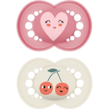 MAM Original 6+ months биберон Pink/ Beige 2 бр