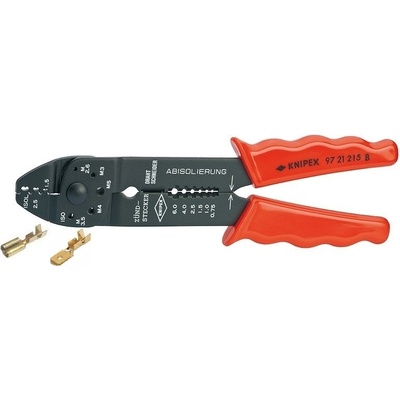 Knipex kleště lisovací na kabelové konektory 215mm 9721215B – Zbozi.Blesk.cz