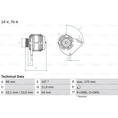 Alternátor BOSCH 0 986 080 560