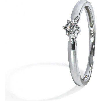Blink-Blink Zásnubný prsteň z bieleho zlata s diamantom 1181BDG