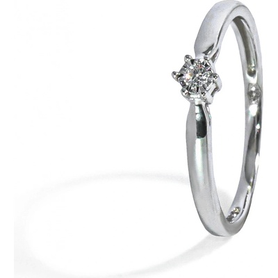 Blink-Blink Zásnubný prsteň z bieleho zlata s diamantom 1181BDG