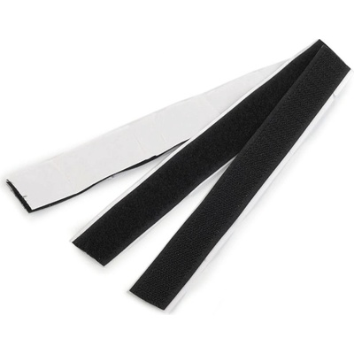 Suchý zip háček + plyš samolepicí stříhaný šíře 20 mm, malé, černá