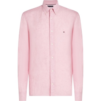 Tommy Hilfiger Риза Tommy Hilfiger Men's Pigment Dyed Long-Sleeve Plain Shirt - Classic Pink