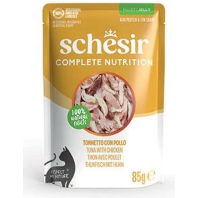 Schesir Cat kapsa Compl.Nutrition Tuňák+kuře želé 85 g