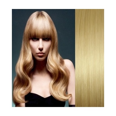 Clip in ofina REMY 100% ľudské vlasy SVETLEJŠIA BLOND
