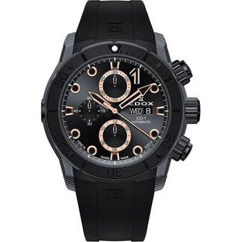 Edox Мъжки часовник EDOX CO-1 Carbon Chrono Automatic 01125-CCN-NR (56358)