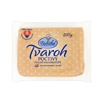 Babička Tvaroh poctivý tučný hrudkovitý 250 g