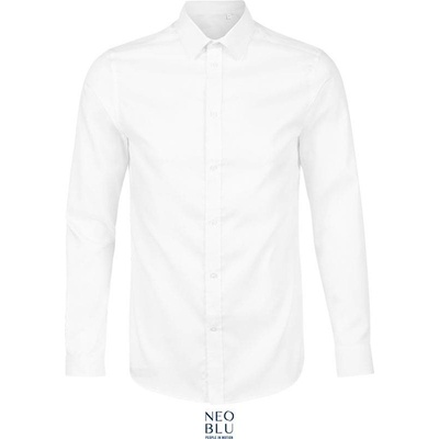 Neoblu Blaise men mikro keprová košeľa s dl. rukávom biela optic