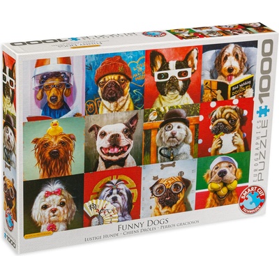 EUROGRAPHICS Пъзел Eurographics от 1000 части - Забавни кучета, Лусия Хефернан (60005523)