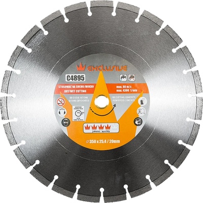 RICHMANN PC4895 kotouč diamantový na beton 350x25,4mm výška segmentu 10 mm