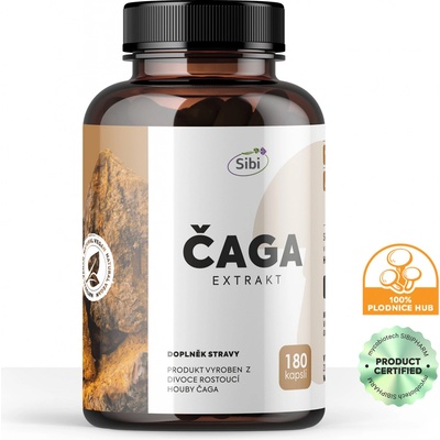 Sibi Čaga extrakt 500 mg 180 kapslí