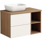 InterCeramic Шкаф за баня ICP 8046-53 - стенен, PVC с механизъм Push to Open, 80 см (ICP 8046-53)