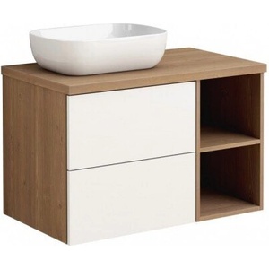 InterCeramic Шкаф за баня ICP 8046-53 - стенен, PVC с механизъм Push to Open, 80 см (ICP 8046-53)