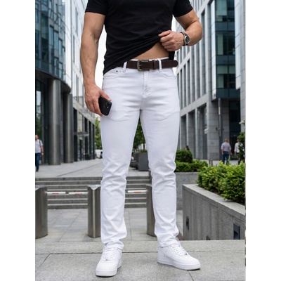Dstreet Kalhoty UX4498 Bílá