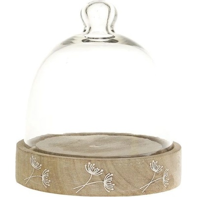 Chic Antique Drevený servírovací podnos s poklopom Tours Tray 14x16 cm