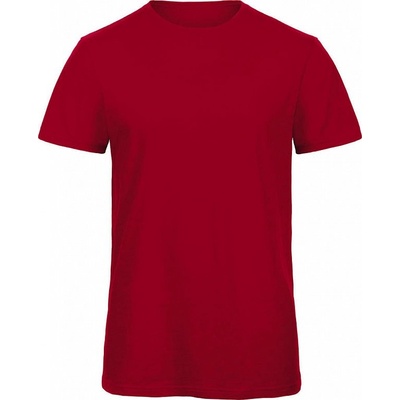 B&C Organic Inspire Slub Men T-Shirt Chic red