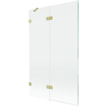 Mexen Lunar параван за вана, 2-крила, ляв, 110 x 150 cm, прозрачен, златен мат - 897-110-100-55-00-L (897-110-100-55-00-L)
