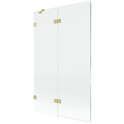 Mexen Lunar параван за вана, 2-крила, ляв, 110 x 150 cm, прозрачен, златен мат - 897-110-100-55-00-L (897-110-100-55-00-L)