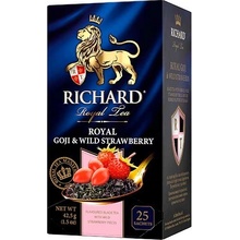 Richard Goji Wild Strawberry čierny čaj 25 vrecúšok