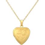 HARAHU Колие KI-34237 Heart - Златен KP34237