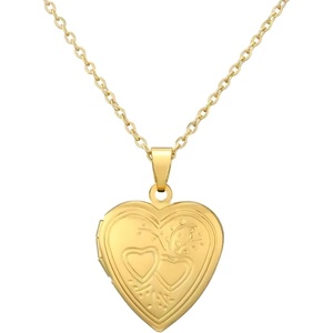 HARAHU Колие KI-34237 Heart - Златен KP34237