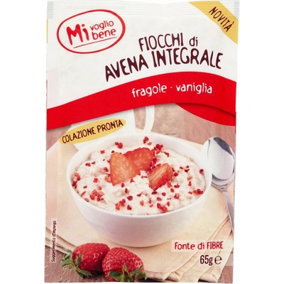 Novita mi voglio bene ovsenná kaša s vanilkou a jahodami 65g