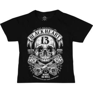 Black heart детска тениска black heart - rider - ЧЕРНА - 17184