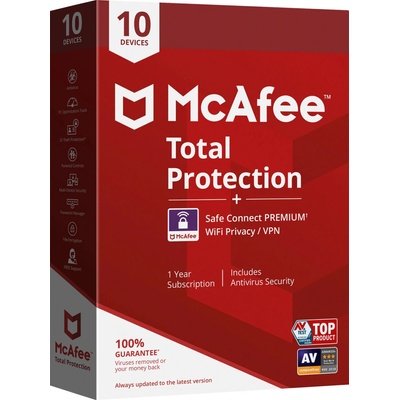 McAfee Total Protection - 10 lic. 12 mes.