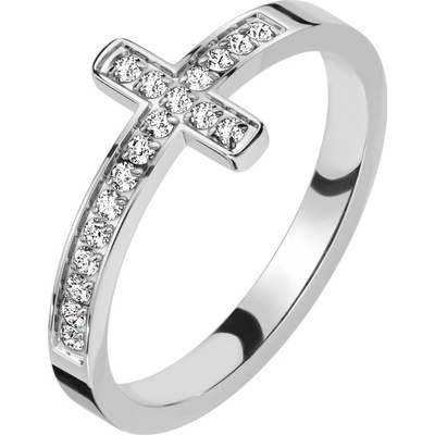 Mabell Dámský prsten z chirurgické oceli CARU CZ221R M7951S-7C45