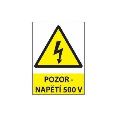 Pozor - napětí 500 V, Fólie A7