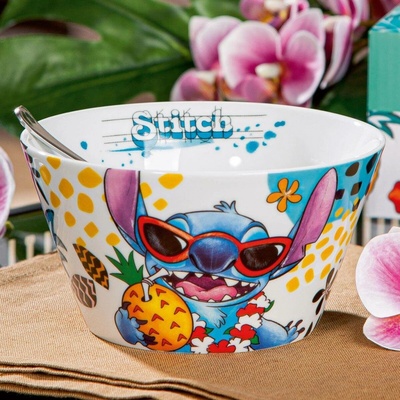 EGAN DISNEY STITCH Miska 550 ml bílá